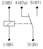 ΡΕΛΕ 24V 5ΦΙΣ 20Α (87a ΚΕΝΤΡΟ) 0986332405