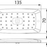 DASTERI ΠΛΑΦΟΝΙΕΡΑ 30LED 12V ΜΕ ΔΙΑΚΟΠΤΗ